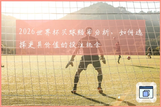 2026世界杯买球赔率分析,如何选择更具价值的投注机会